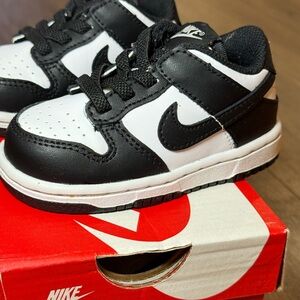 Nike Dunk Toddler Black and White Sneakers
